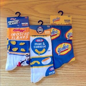 Kellogg’s Frosted Flakes, Kraft Mac&Cheese & Yahoo casual New Socks Set
